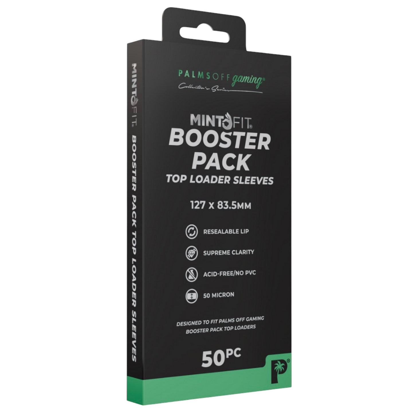Palms Off Gaming MintFit Booster Pack Top Loader Sleeves
