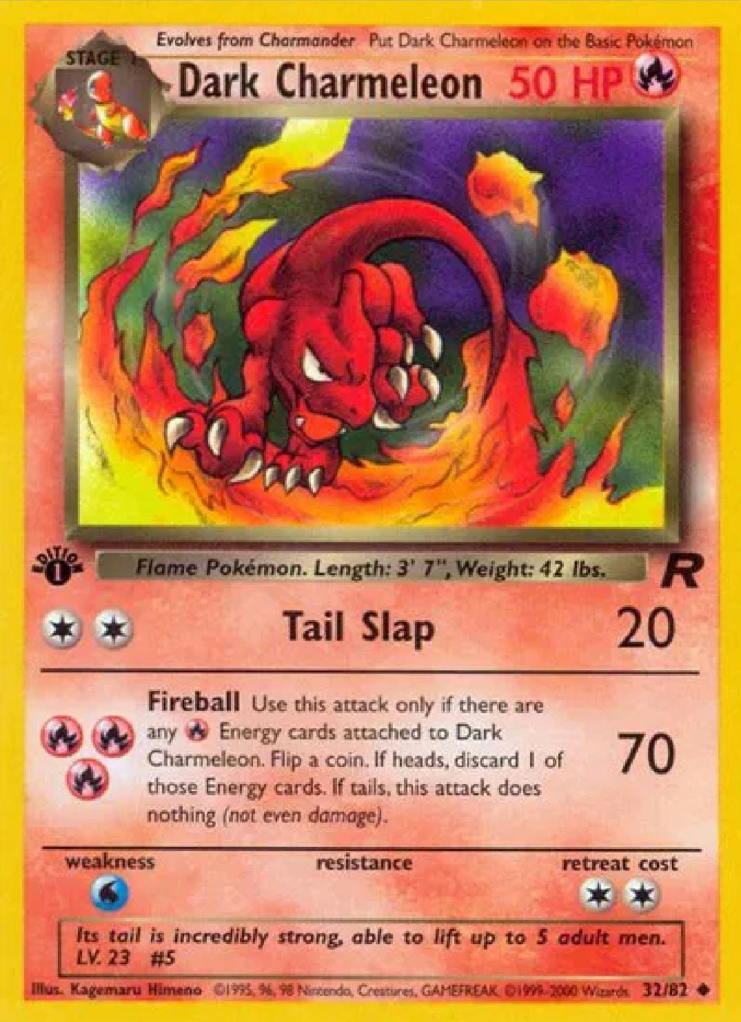 1st Edition Dark Charmeleon 32/82 Team Rocket Regular