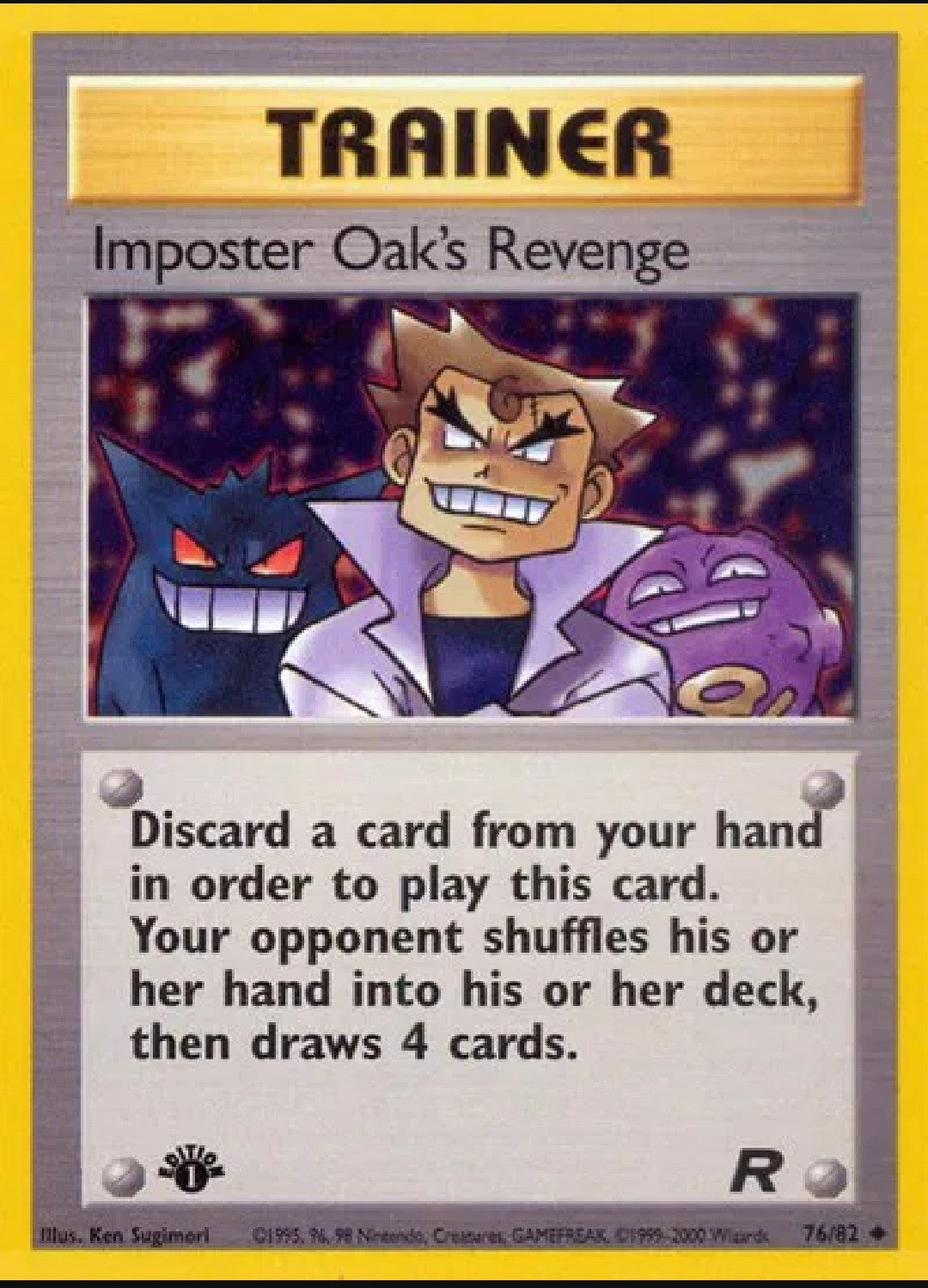 1st Edition Imposter Oak's Revenge 76/82 Team Rocket Regular