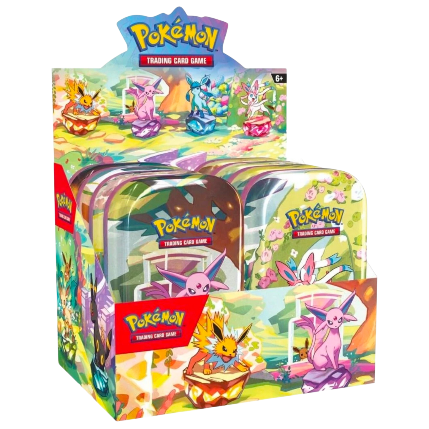 Prismatic Evolutions Mini Tin Sealed Display Case