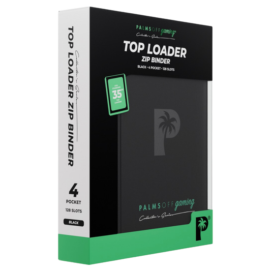 Palms Off Gaming Collector's Series Top Loader 4 Pocket Zip Binder - Assorted