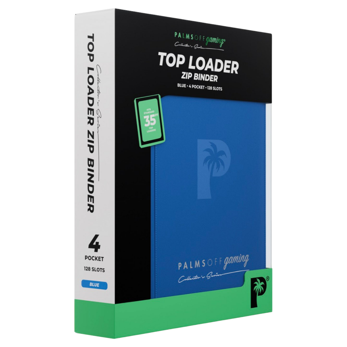 Palms Off Gaming Collector's Series Top Loader 4 Pocket Zip Binder - Assorted