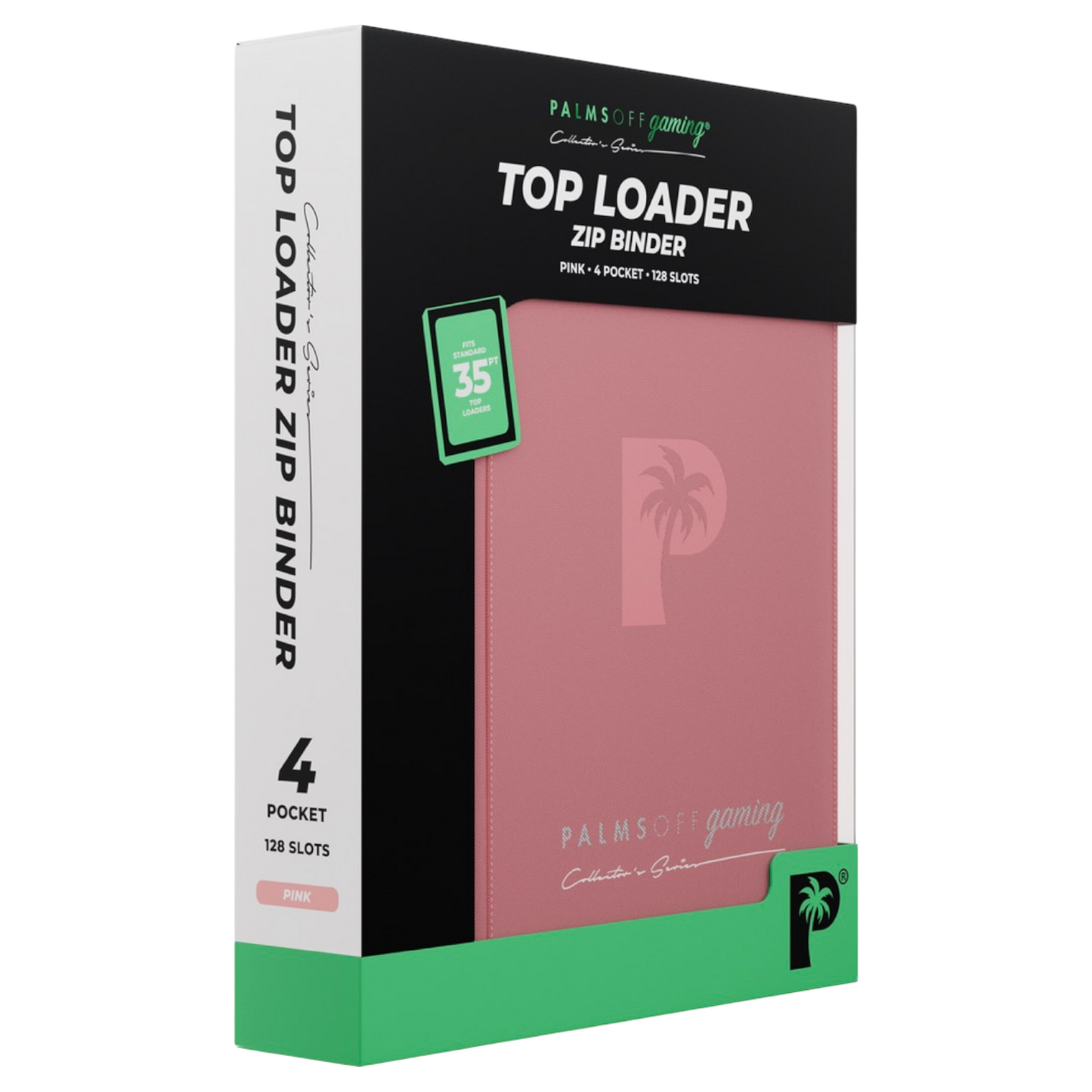 Palms Off Gaming Collector's Series Top Loader 4 Pocket Zip Binder - Assorted
