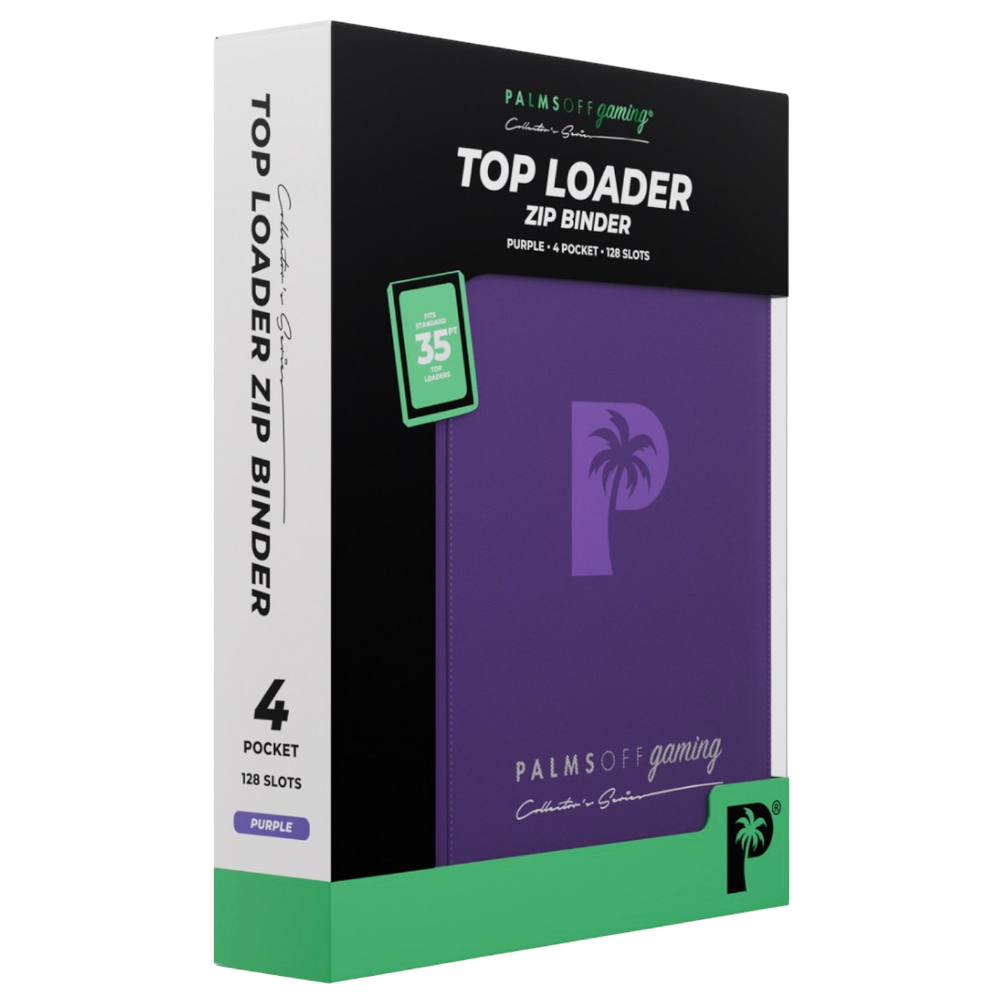 Palms Off Gaming Collector's Series Top Loader 4 Pocket Zip Binder - Assorted