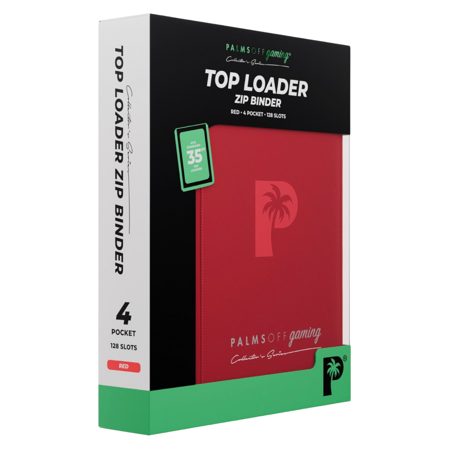 Palms Off Gaming Collector's Series Top Loader 4 Pocket Zip Binder - Assorted