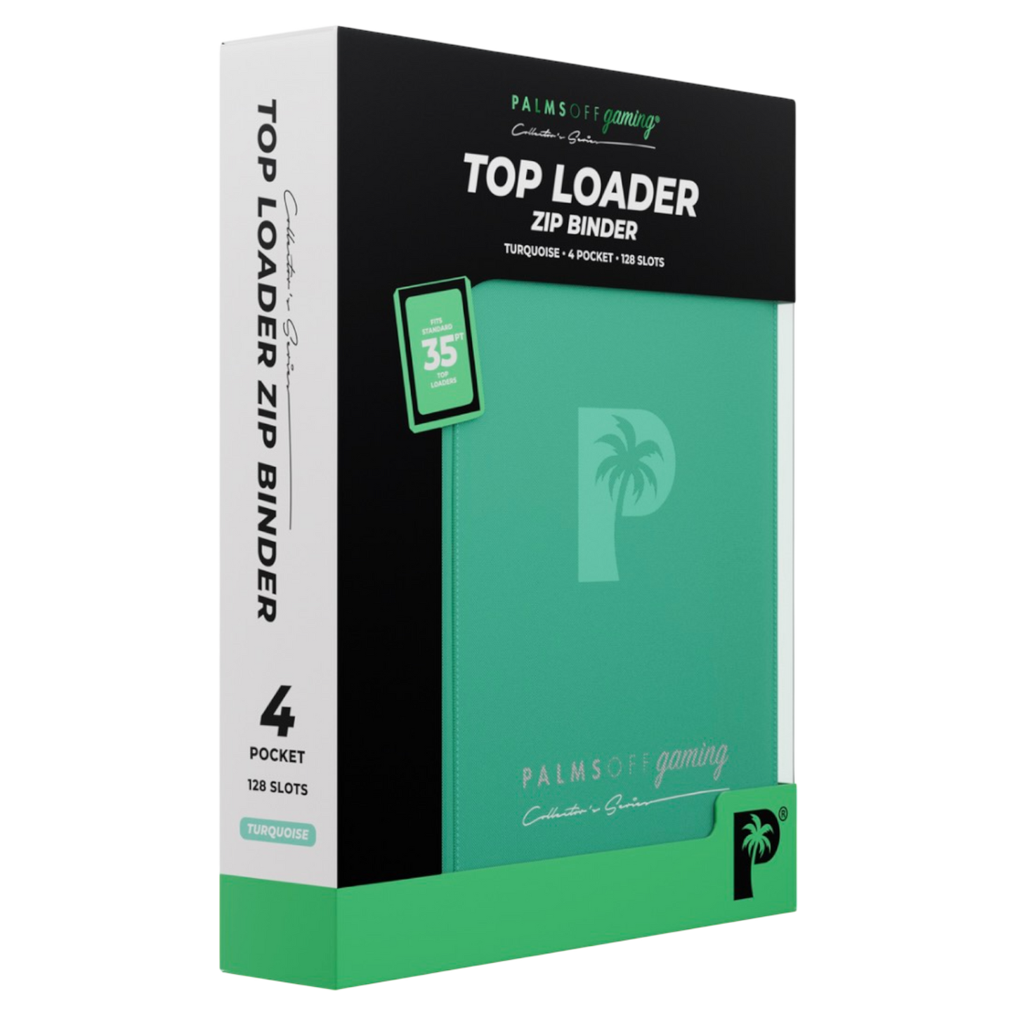 Palms Off Gaming Collector's Series Top Loader 4 Pocket Zip Binder - Assorted