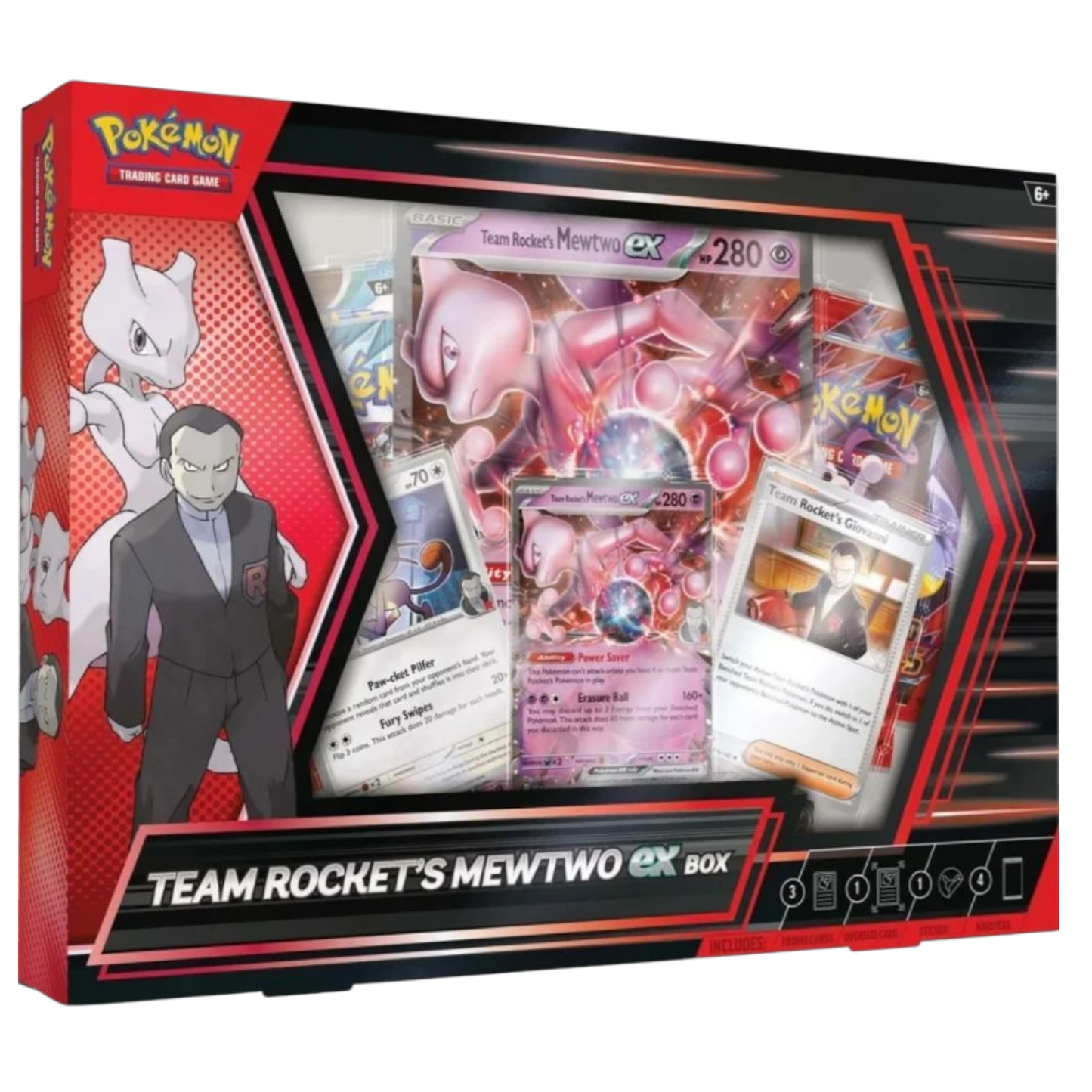 Destined Rivals Team Rocket's Mewtwo ex Box
