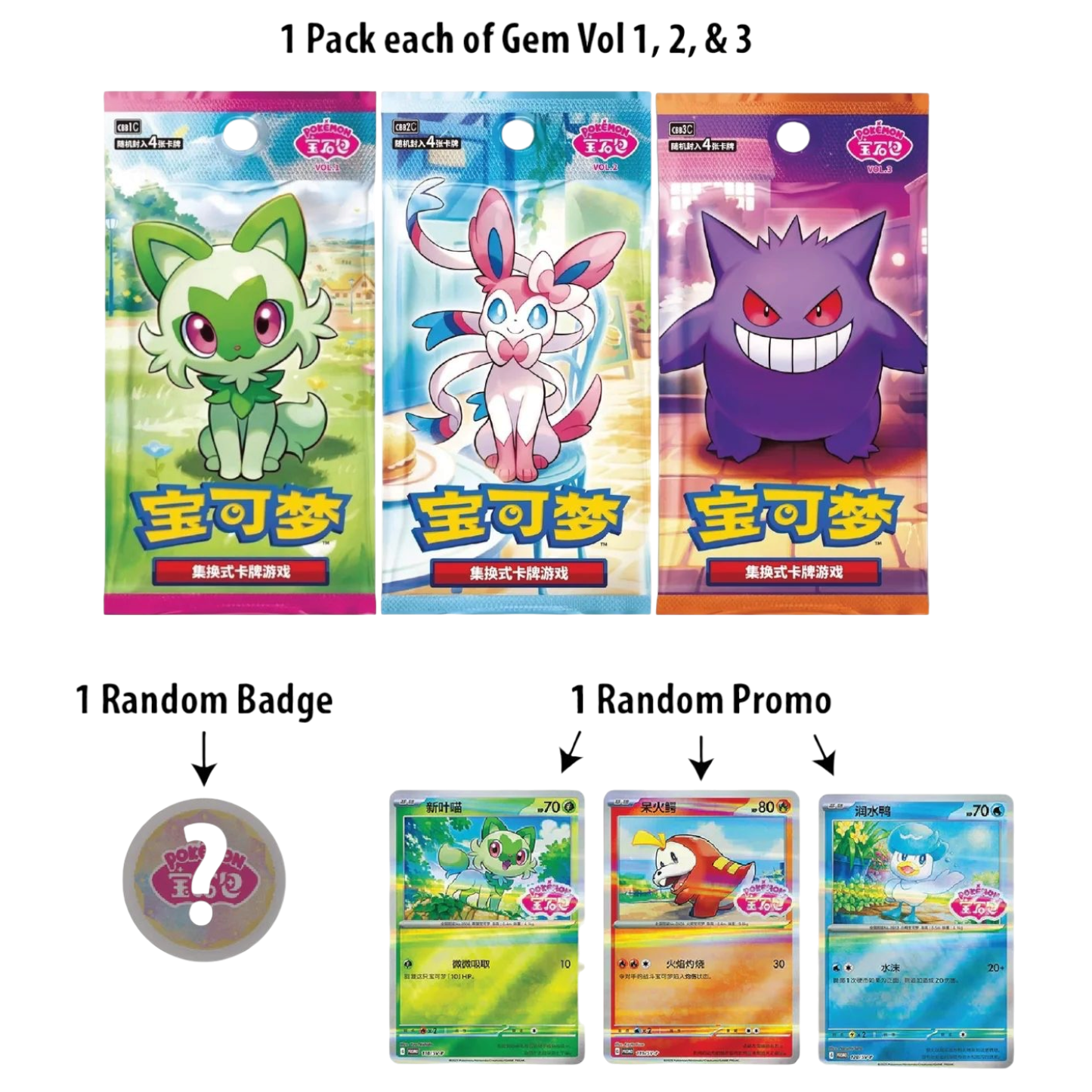 Chinese Gem Pack Medallion Set