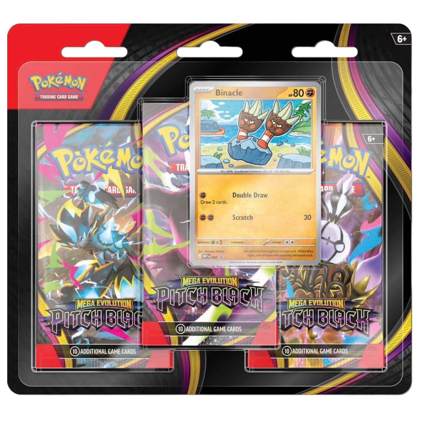 Pitch Black 3-Pack Blister