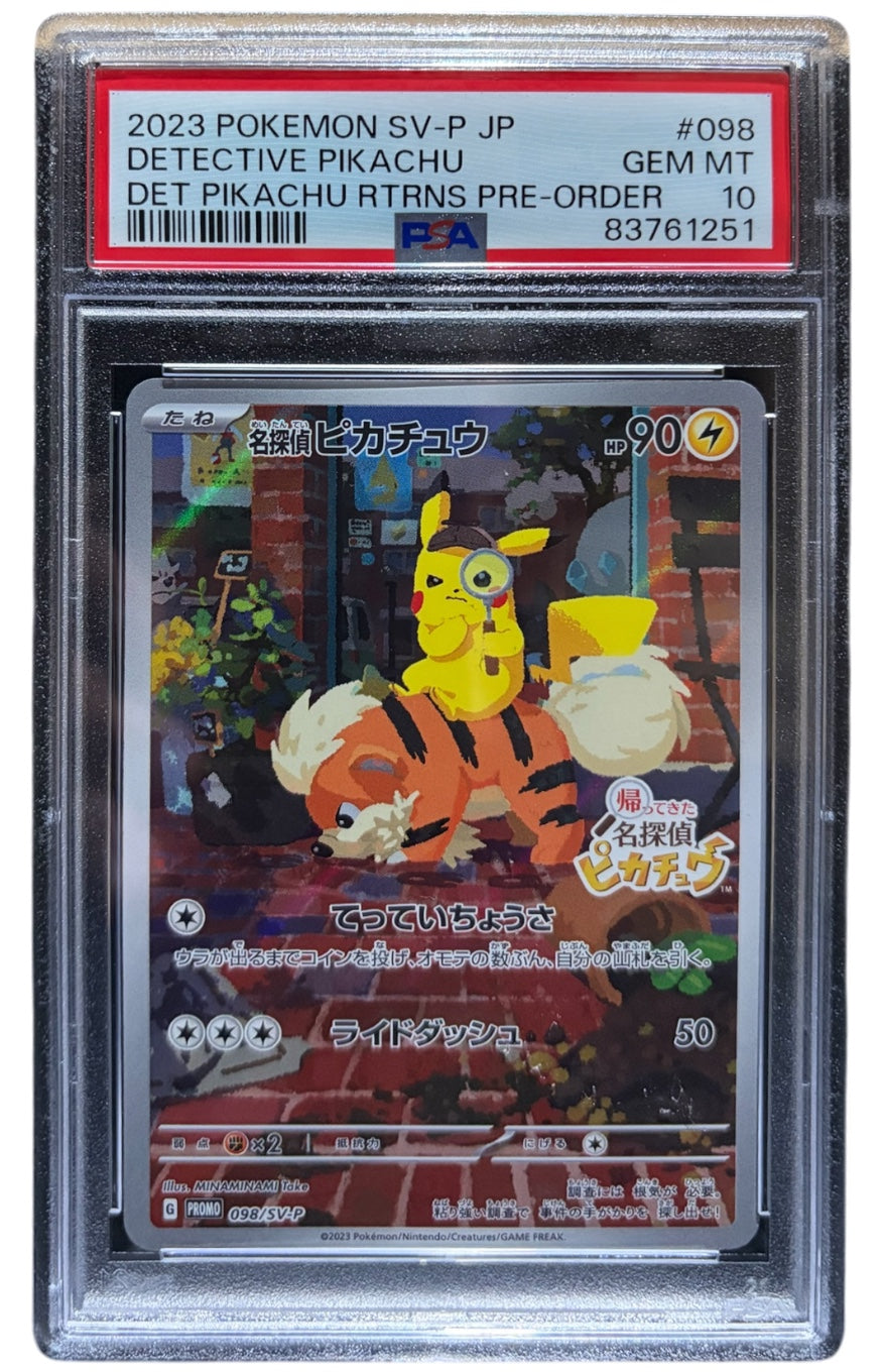 Detective Pikachu 098/SV-P PSA 10