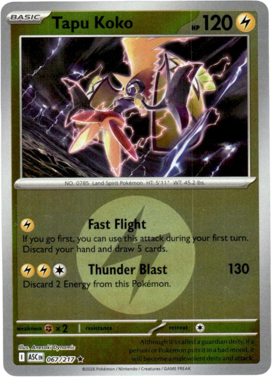 Tapu Koko (Energy Symbol Pattern) [ASC - 067/217]