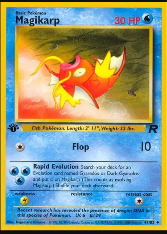 1st Edition Magikarp 47/82 Team Rocket Regular