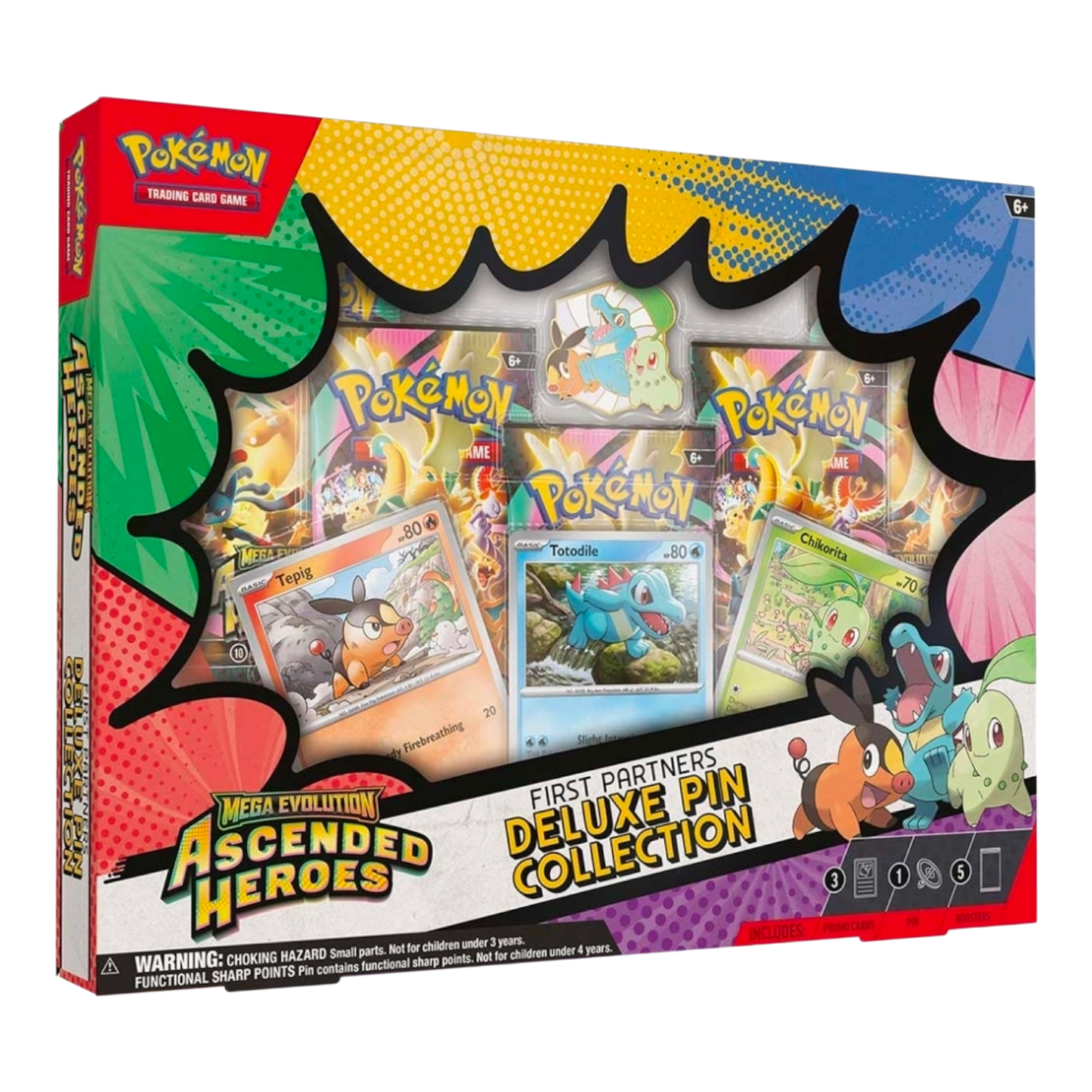 Pokémon TCG: Ascended Heroes First Partners Deluxe Pin Collection [ME2.5]